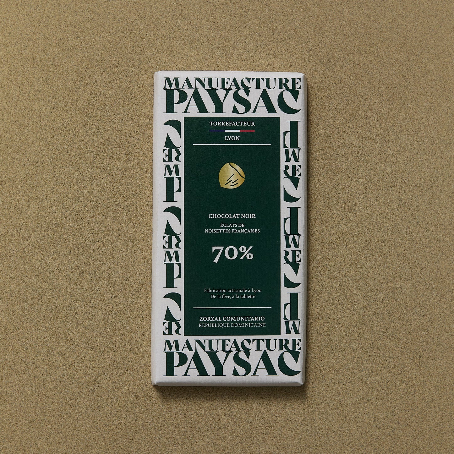 Tablette - Noir 70% - Zorzal - éclats de noisettes françaises